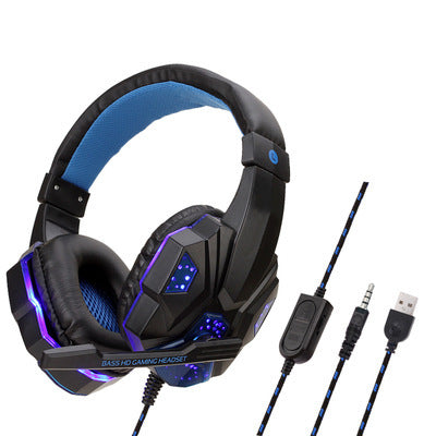 Wired Gaming Headphones Mic - LED Light Headset | Tillmart