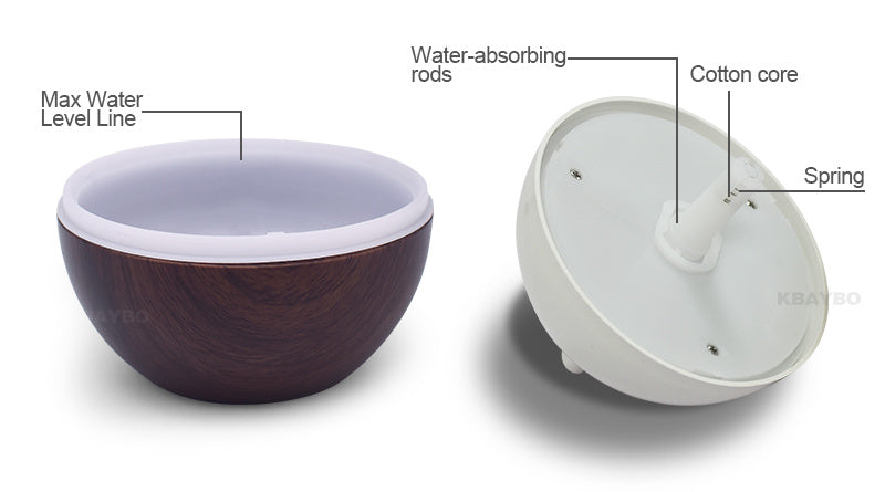 Wood Grain Desktop Humidifier