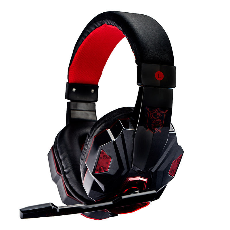 Wired Gaming Headphones Mic - LED Light Headset | Tillmart