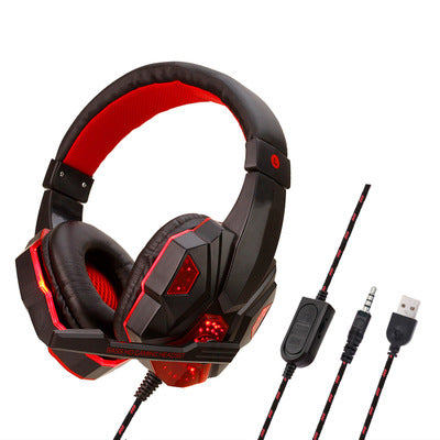 Wired Gaming Headphones Mic - LED Light Headset | Tillmart