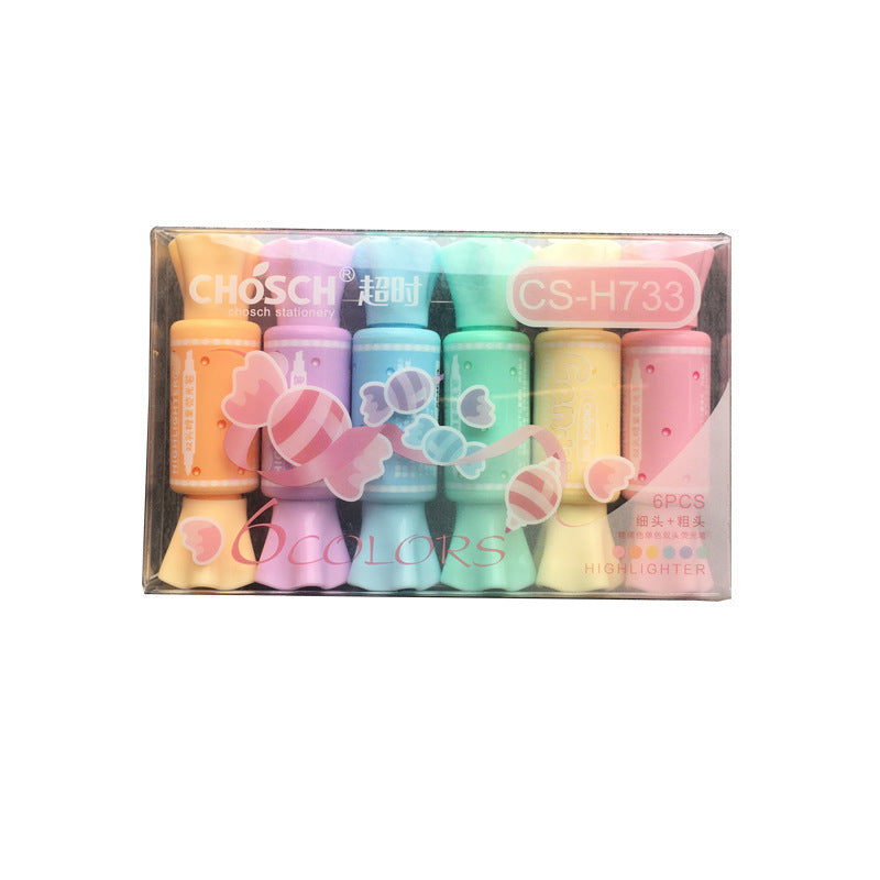 Candy Color Highlighter Pens Set | Tillmart Stationery