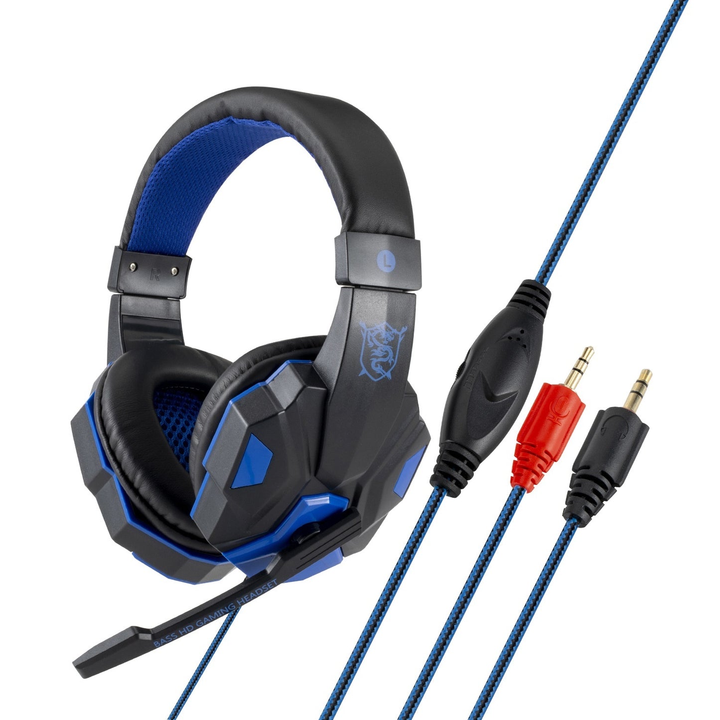 Wired Gaming Headphones Mic - LED Light Headset | Tillmart