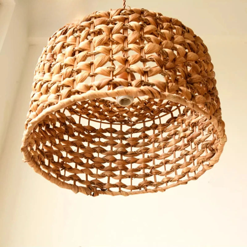 Handmade Rattan retro Pendant Lights Nordic Japanese hanging Lamps Restaurant coffee shop light indoor living room bedroom Lamps