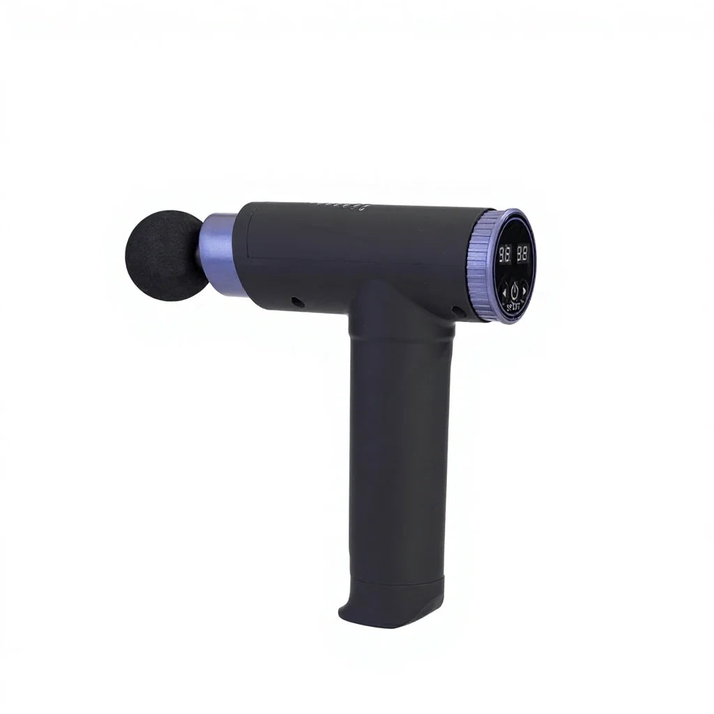 Fascia Massage Gun, LCD Display, Heat Function, Vibration Massage, Deep Muscle Relief, Portable Sports Massager