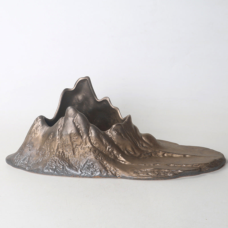 Rustic Plant Pot - Ceramic Tray Hand-Painted | Tillmart