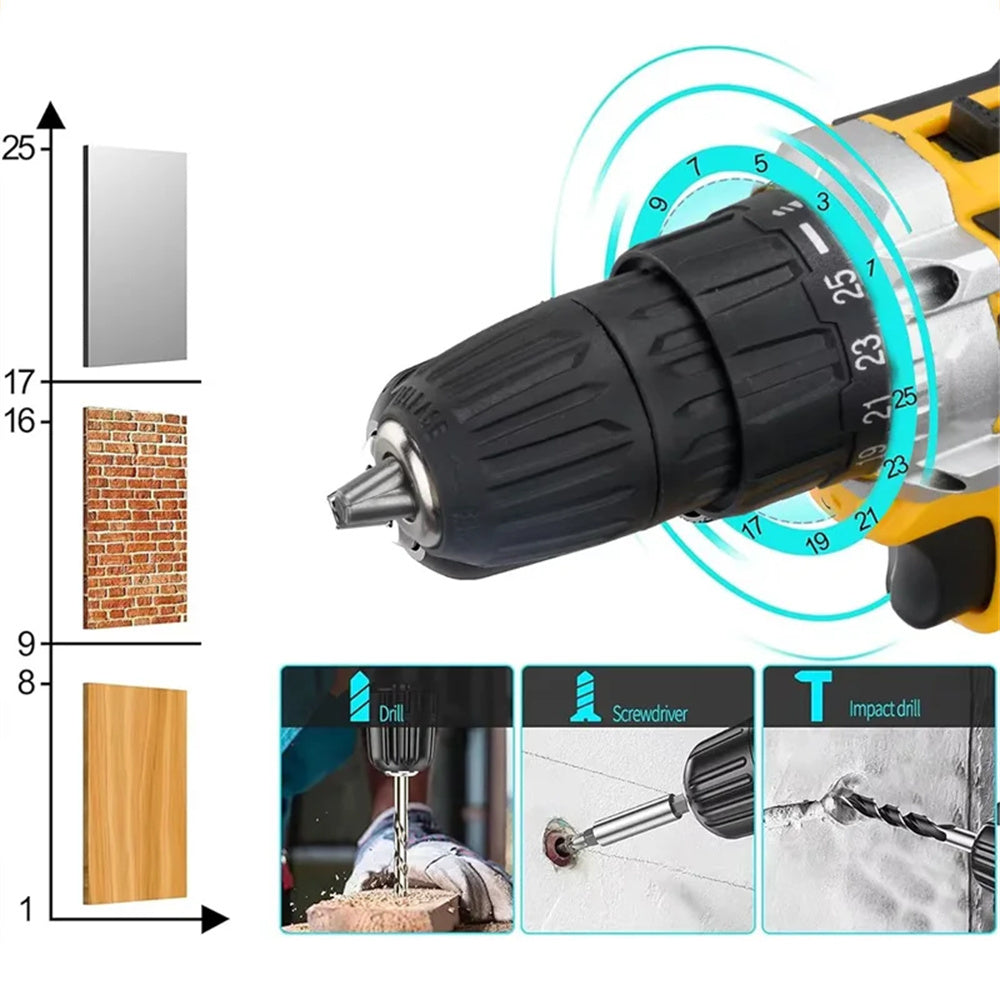 High Torque Lithium Impact Drill + 2 Batteries | Tillmart