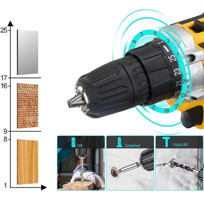 High Torque Lithium Impact Drill + 2 Batteries | Tillmart