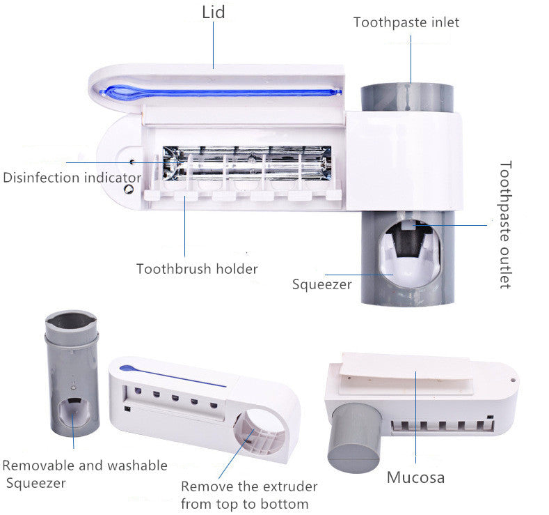UV Toothbrush Holder - Automatic Disinfection | Tillmart