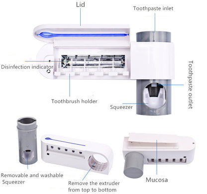UV Toothbrush Holder - Automatic Disinfection | Tillmart