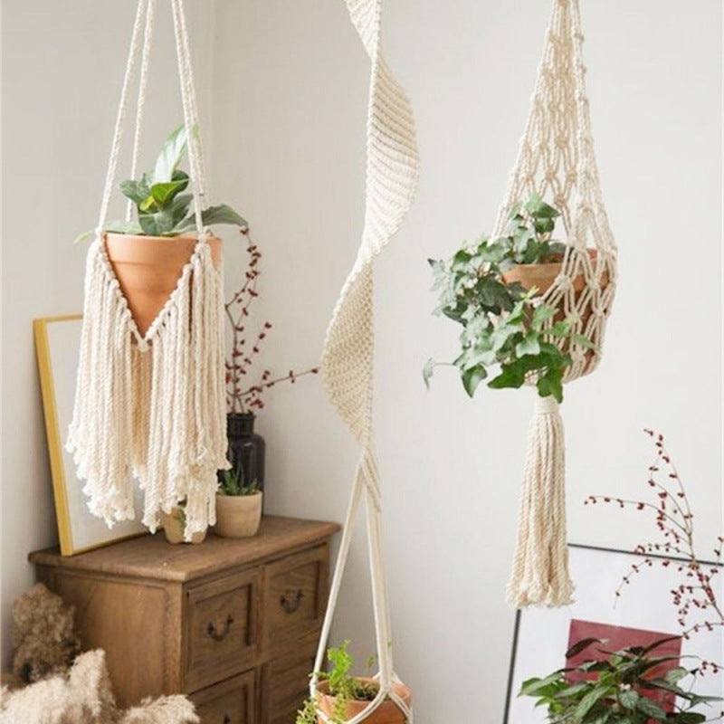 Woven Hanging Plant Holder for Decor | Tillmart