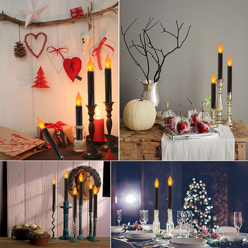Halloween LED Candles Set – Flickering Decor | Tillmart