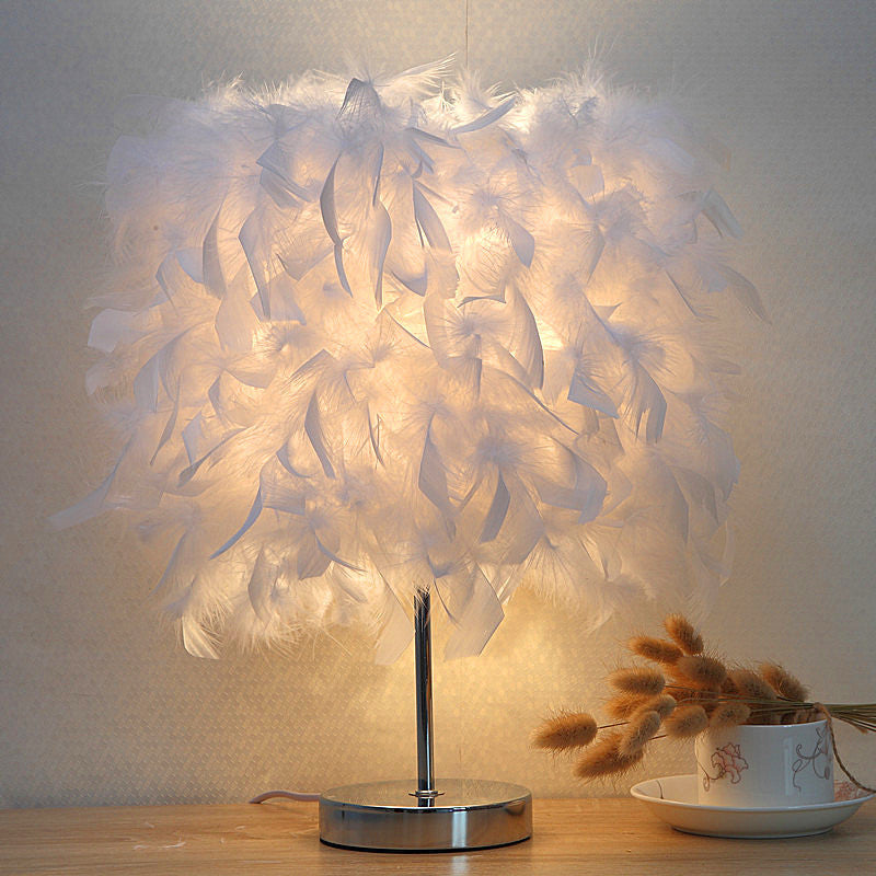 Feather Night Light for Girls’ Bedroom