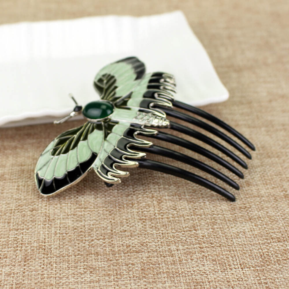 Butterfly Hairbrush Alloy Comb – Hair Accessory | Tillmart