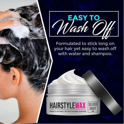 Silver Hair Wax Matte Finish - Styling Wax | Tillmart