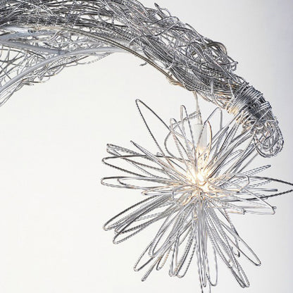 Star & Moon Aluminum Wire Chandelier