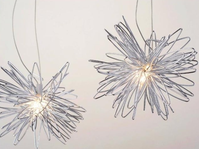Star & Moon Aluminum Wire Chandelier