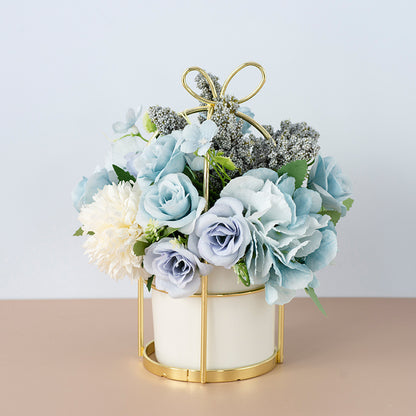Mini Artificial Flowers Decor -Chic Mini Potted | Tillmart