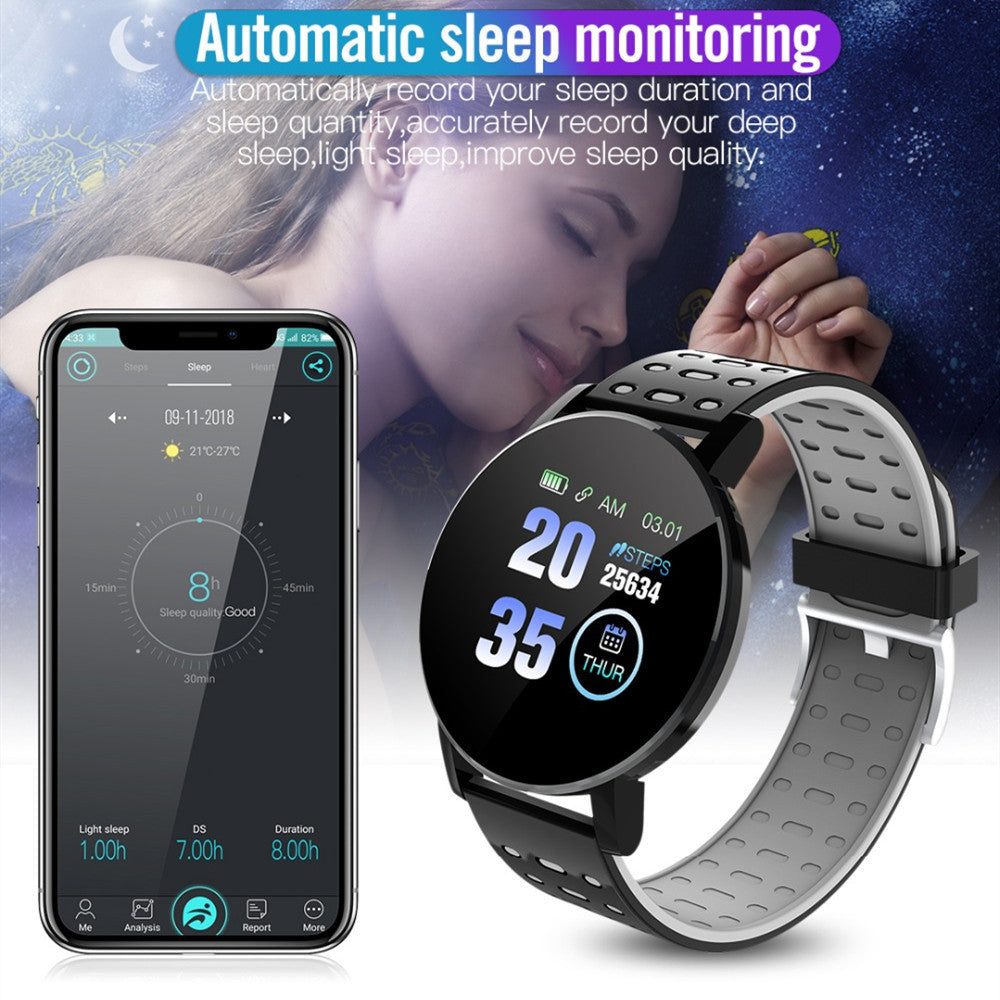 119 Plus Bluetooth Smart Watch Stay Fit Connected & In Control