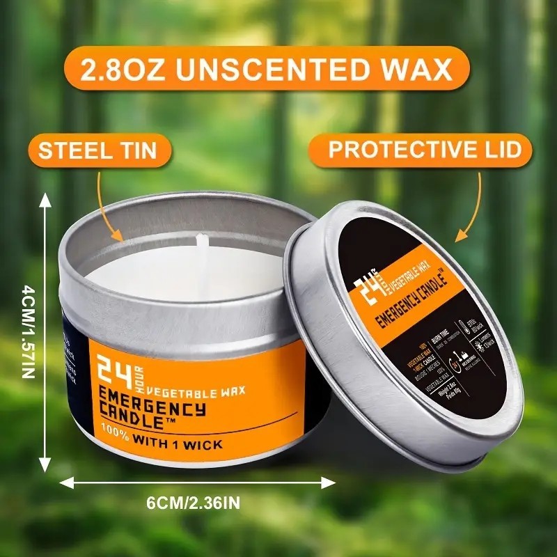 Windproof Emergency Candles 4-Pack | Tillmart