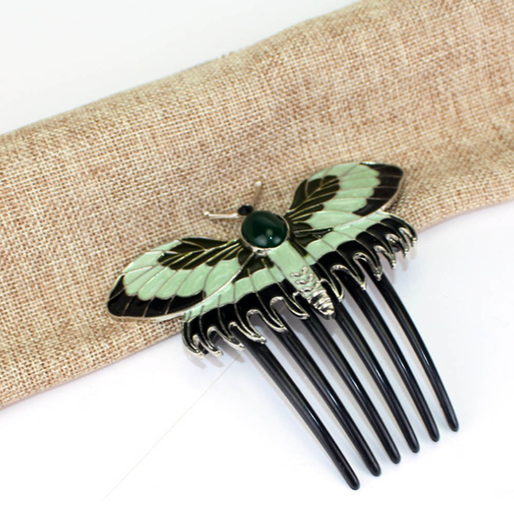 Butterfly Hairbrush Alloy Comb – Hair Accessory | Tillmart