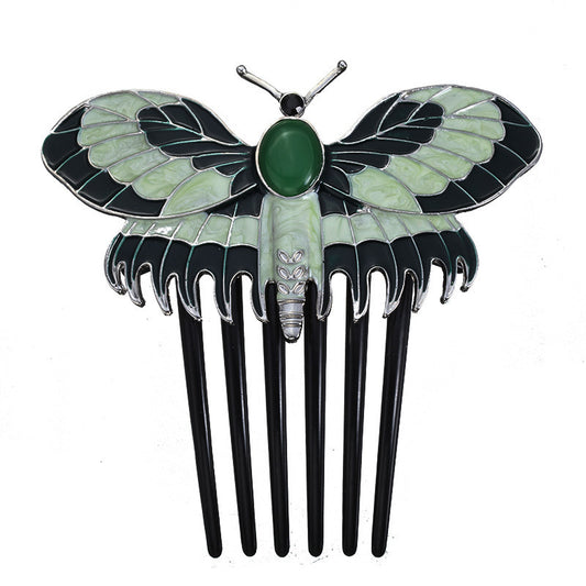 Butterfly Hairbrush Alloy Comb – Hair Accessory | Tillmart