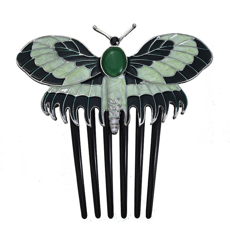 Butterfly Hairbrush Alloy Comb – Hair Accessory | Tillmart