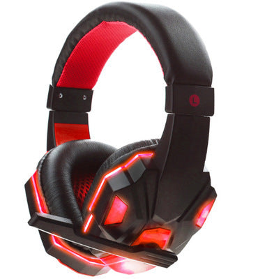 Wired Gaming Headphones Mic - LED Light Headset | Tillmart