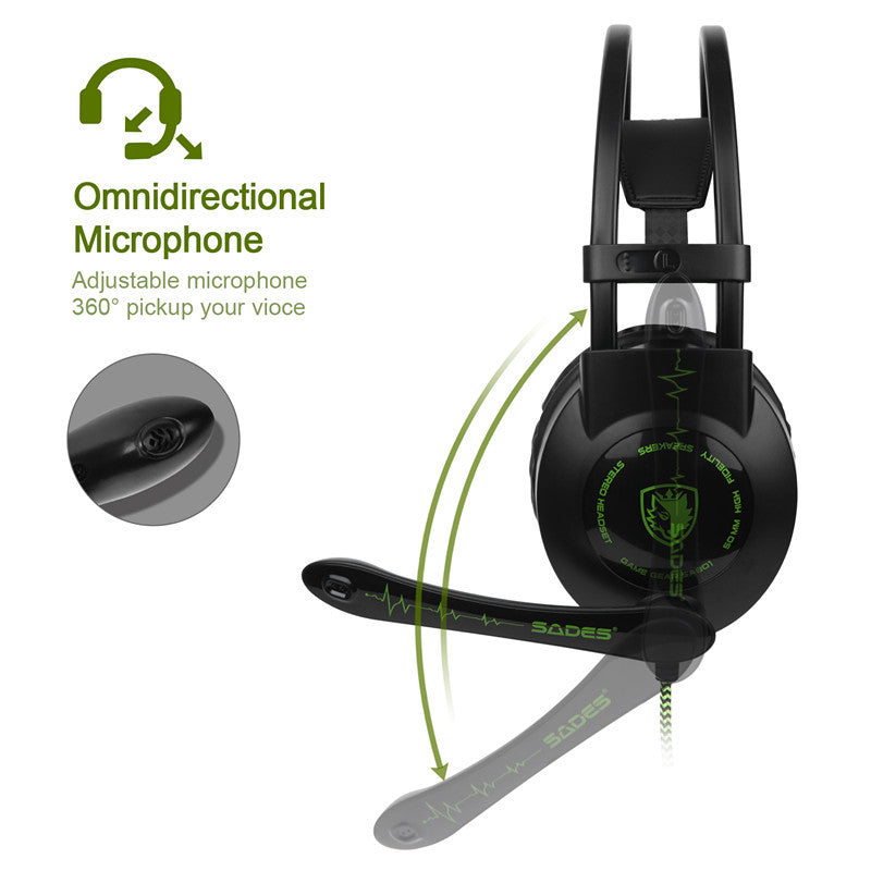 Gaming Headset Wired USB with 50mm Drivers | Tillmart