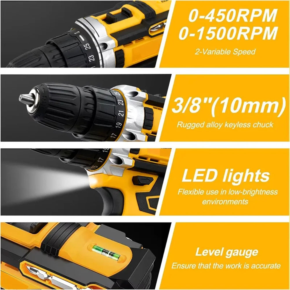 High Torque Lithium Impact Drill + 2 Batteries | Tillmart