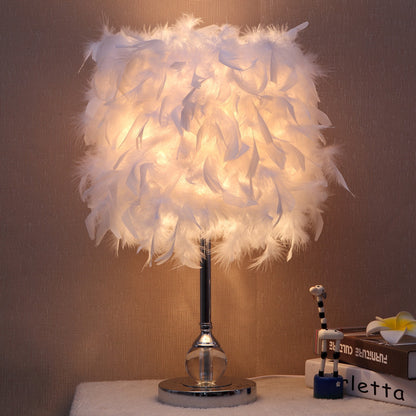 Feather Night Light for Girls’ Bedroom
