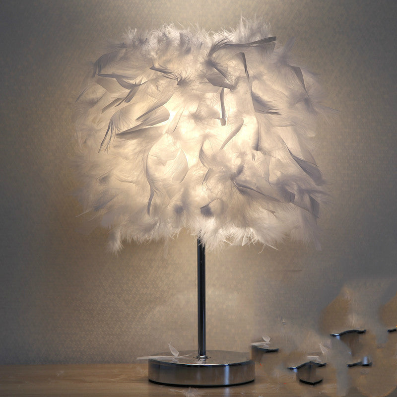 Feather Night Light for Girls’ Bedroom