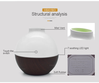Wood Grain Desktop Humidifier
