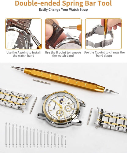 149-Piece Watch Repair Kit & Spring Bar Tool | Tillmart