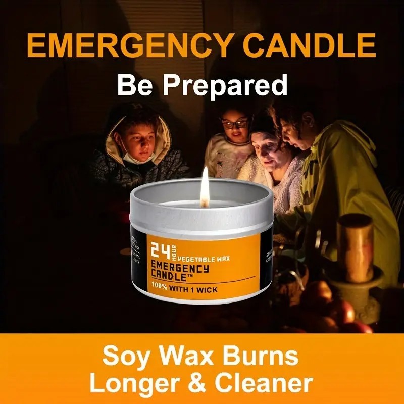 Windproof Emergency Candles 4-Pack | Tillmart