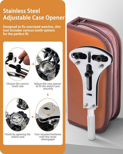 149-Piece Watch Repair Kit & Spring Bar Tool | Tillmart