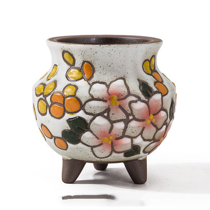 Mini Ceramic Plant Pot Pastoral | Tillmart Decor