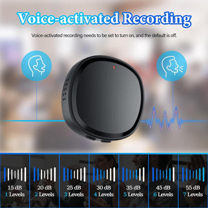 Mini Voice Recorder Magnet - 30H Audio Recording | Tillmart