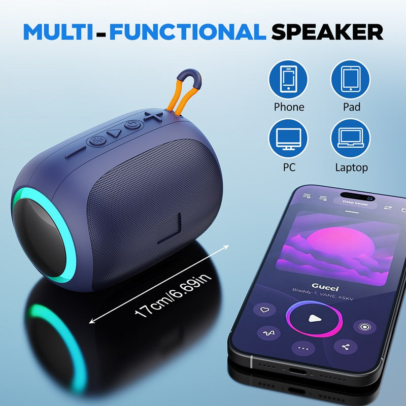Portable Bluetooth Speaker Waterproof LED Lights | Tillmart