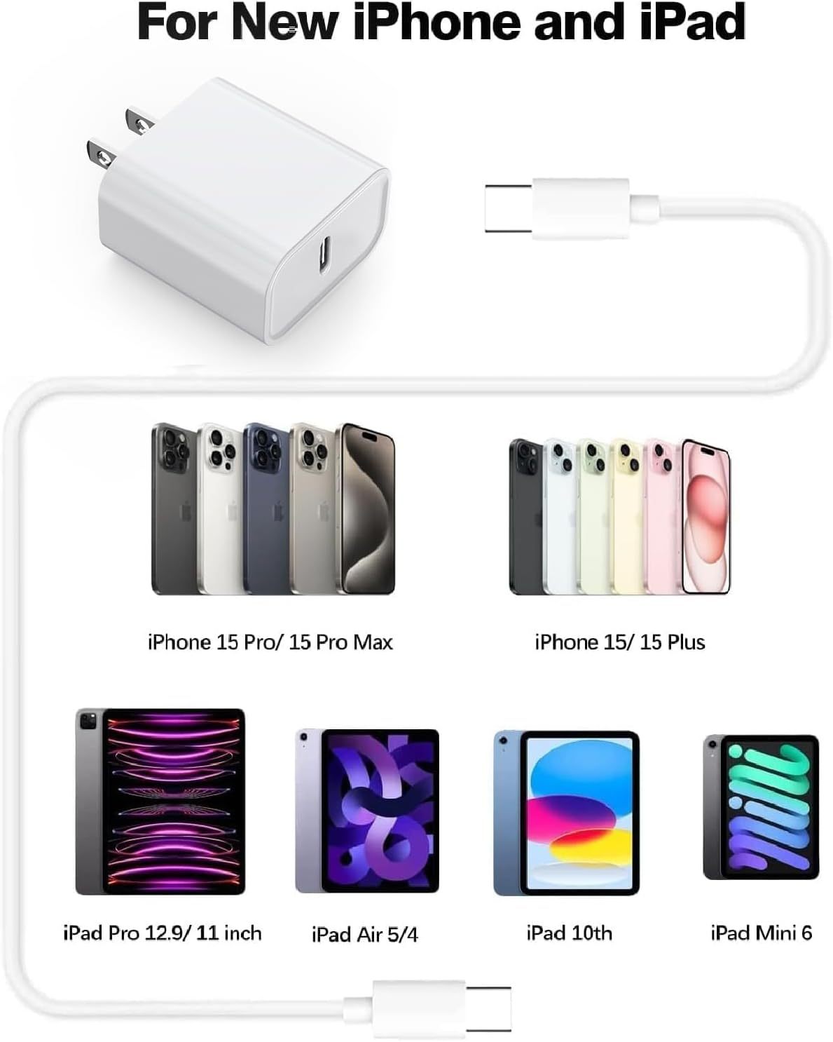 Fast Charger 2-Pack with Lightning Cable | Tillmart