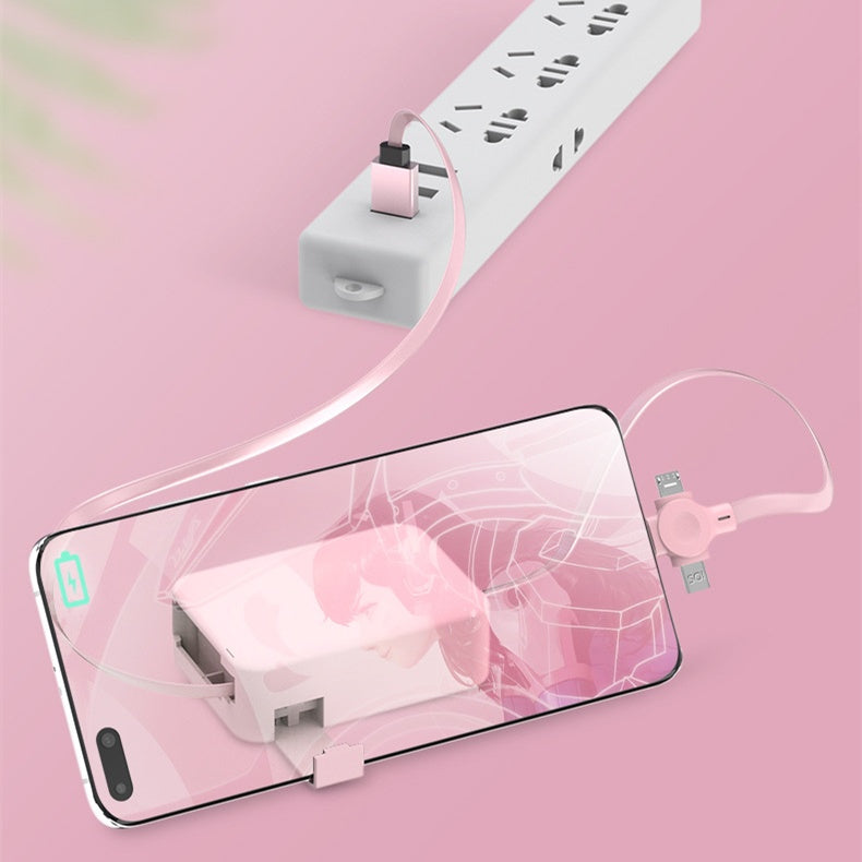 4-in-1 Charging Cable Macaron - Phone Stand | Tillmart