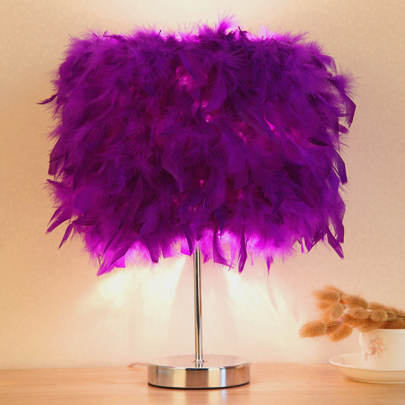 Feather Night Light for Girls’ Bedroom