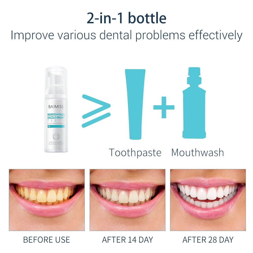 Whitening Toothpaste Mousse - Fresh Teeth | Tillmart