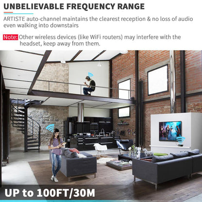 Wireless TV Headphones Deep Bass | Tillmart Audio