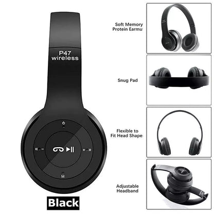 Wireless Bluetooth Headphones - Foldable Stereo | Tillmart 