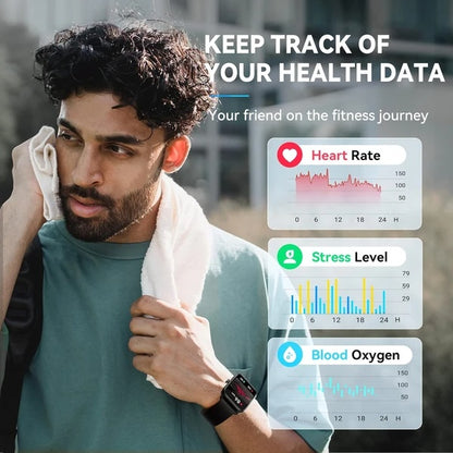 Alexa Smartwatch for Men - Fitness Tracker, 100 Sport Modes, 5ATM Waterproof, Heart Rate & Sleep Monitor