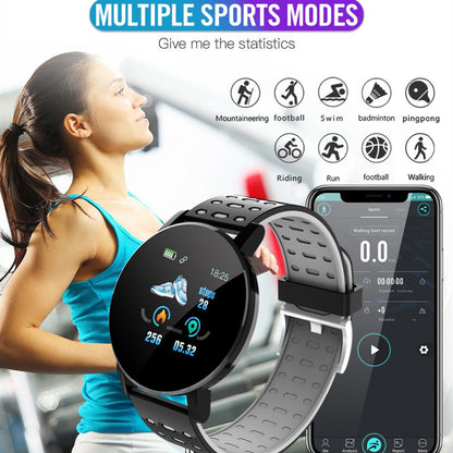 119 Plus Bluetooth Smart Watch Stay Fit Connected & In Control