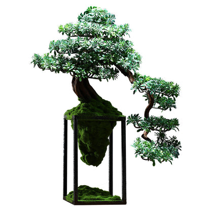 Handcrafted Bonsai Decor - Indoor Green Plant Art | Tillmart
