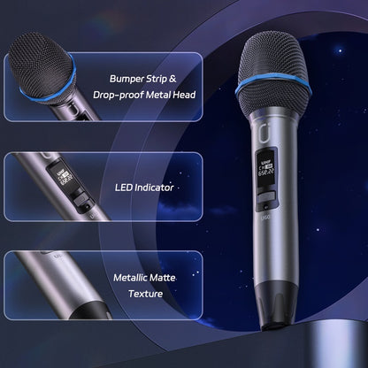 Wireless UHF Microphone Set - Karaoke Microphone | Tillmart