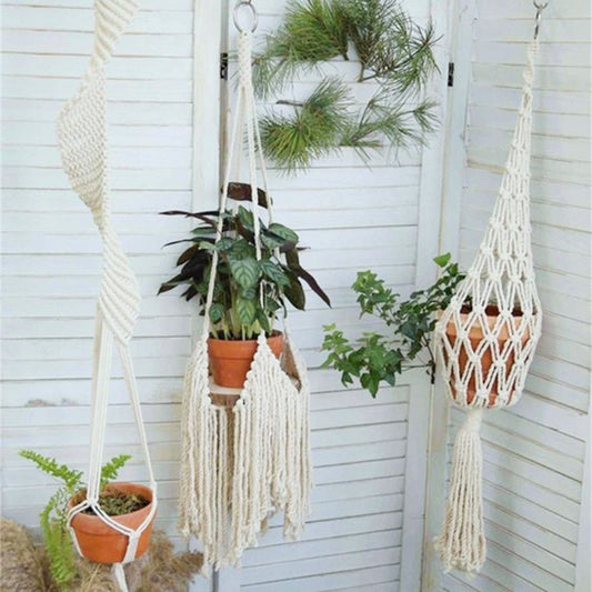 Woven Hanging Plant Holder for Decor | Tillmart