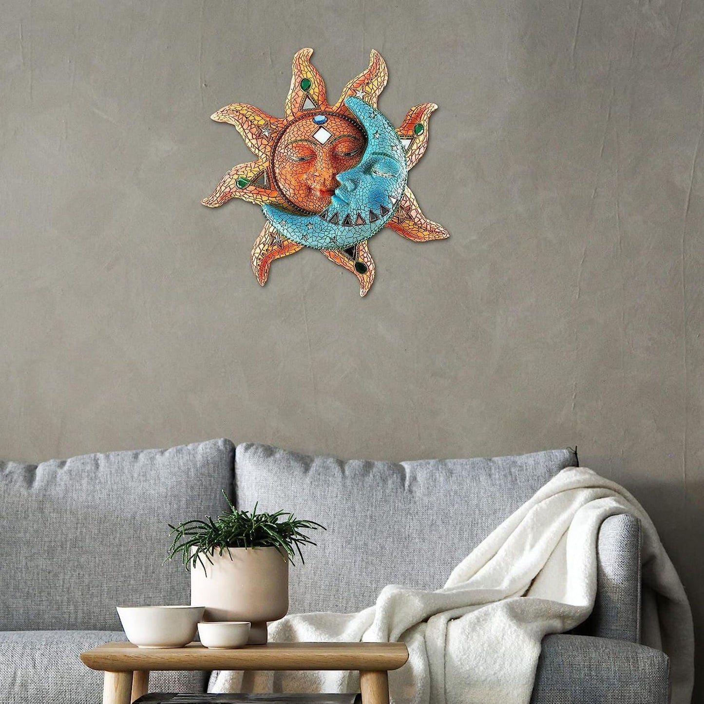 Sun and Moon Wall Art Metal Decor | Tillmart